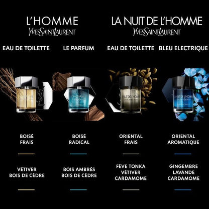 YVES SAINT LAURENT LA NUIT DE L'HOMME BLEU ÉLECTRIQUE-Eau de Toilette 100ml (Testeur)